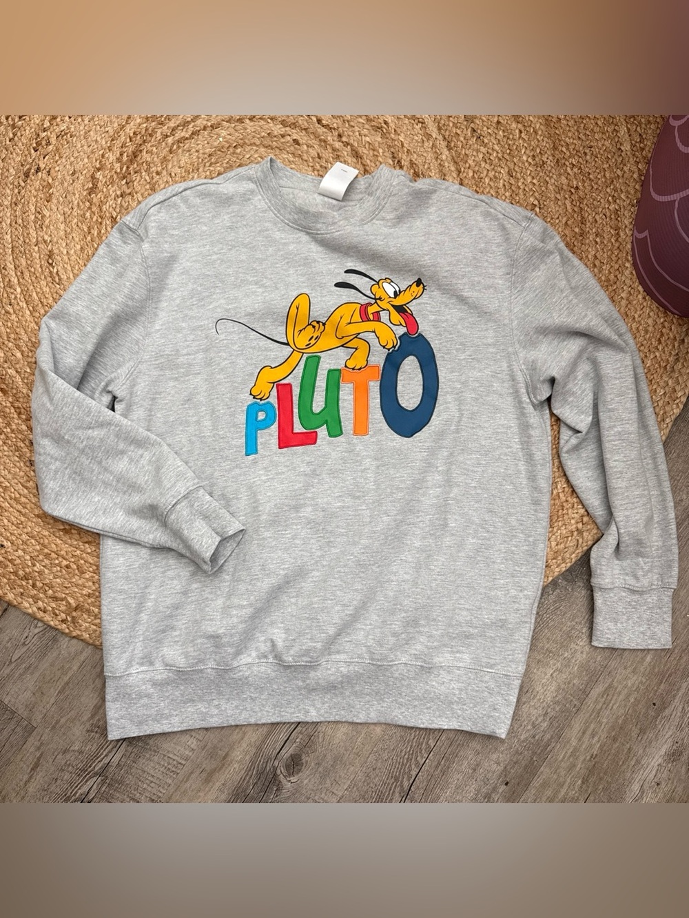 Disney Light Gray Branded Crewneck Sweatshirt